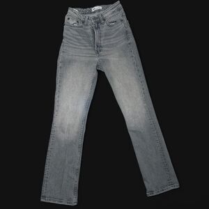 Zara Women's Grey and Black Jeans
